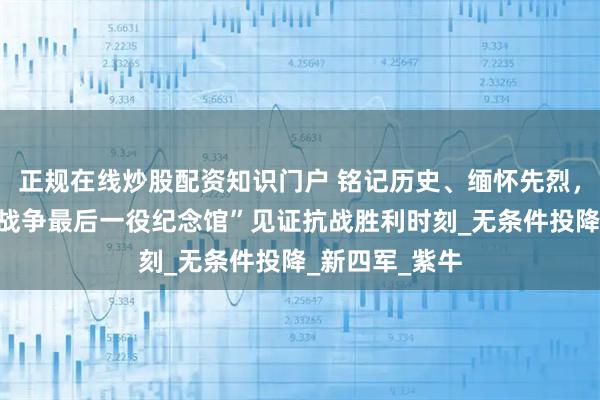 正规在线炒股配资知识门户 铭记历史、缅怀先烈，在高邮“抗日战争最后一役纪念馆”见证抗战胜利时刻_无条件投降_新四军_紫牛